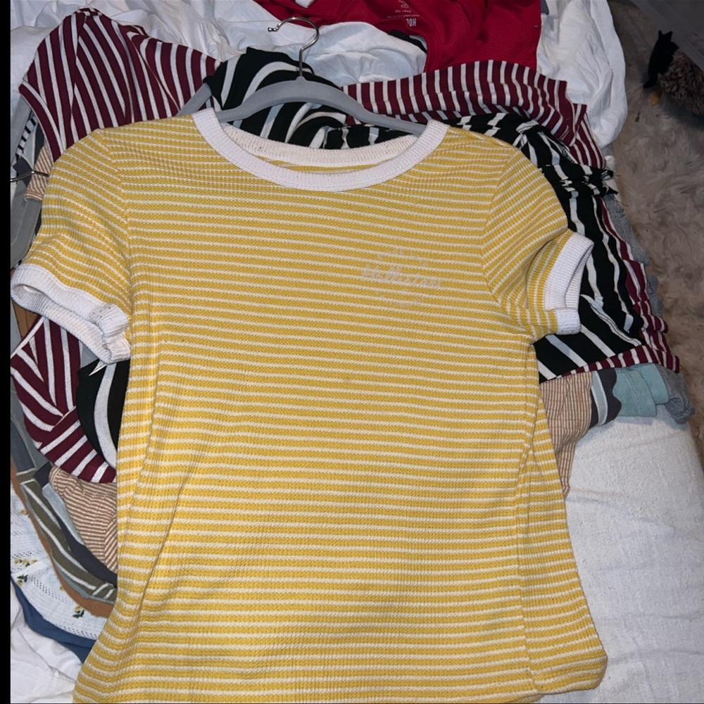 striped hollister shirt